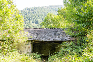 Villar de Arbas village in the Leitareigos valley in Asturias, Spain