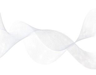 Abstract white wavy lines