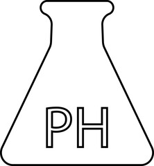 pH Icon, Acidity, Alkalinity, Chemistry, Science, Test Strips, Water Quality, Laboratory, Measurement, balance and temperature control. and Research Symbols in Modern Vector Style template designs
