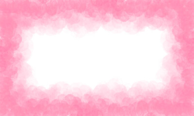 pink watercolor frame