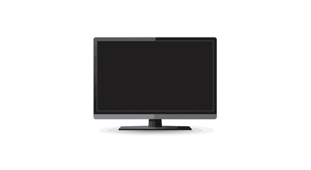 Sleek Modern Flat Screen Television with Dark Display and Red Indicator Light