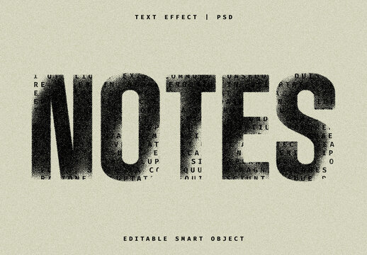 Invert Printed Halftone Text Effect