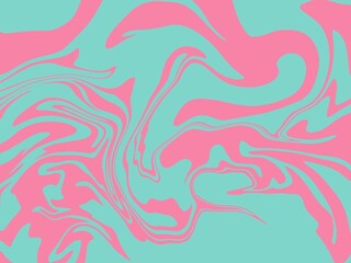 緑とピンクのマーブル模様