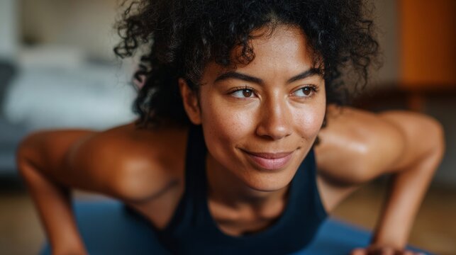 Woman doing yoga pose