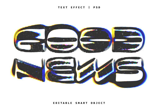 Blotched Ink Bleed Text Effect