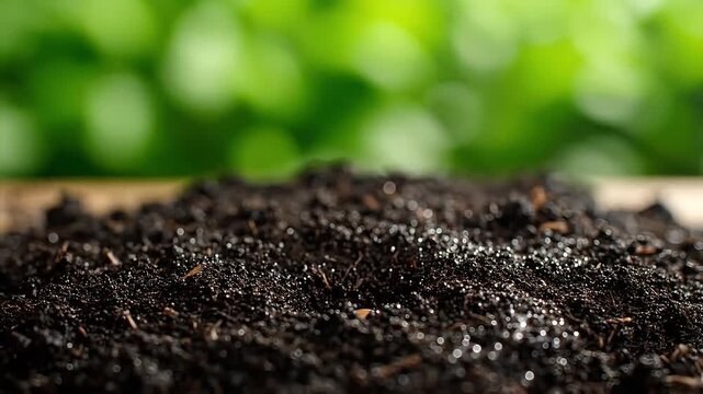 Close up of a person's fingers gently placing a seed into moist, dark soil, symbolizing planting, growth, and sustainable living