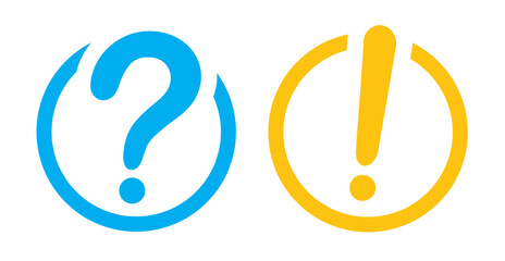 SYMBOLES POINT D'EXCLAMATION ET POINT D'INTERROGATION DYNAMIQUES