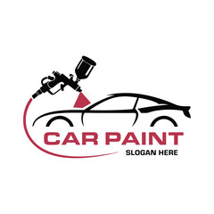 Car Paint and Detailing Logo Design Template.