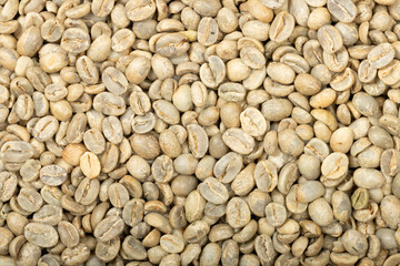 Background of A pile of greenbeans, Top view