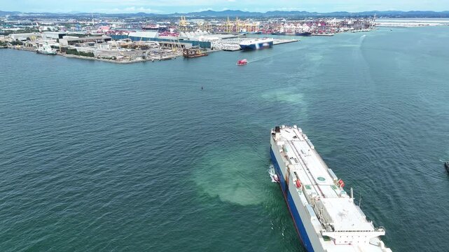 Ro-Ro Ship for import export shipping cars by Vessel Freight forwarding service ship, Logistics transportation dealer shipping Cars Cars Export Terminal at Yokohama