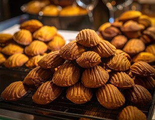 A display of madeleines