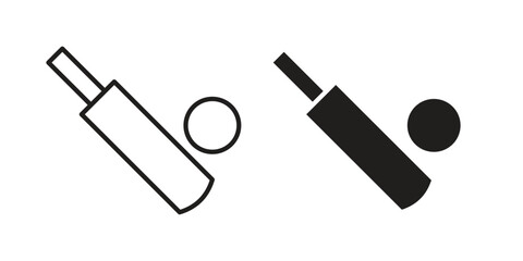 Cricket icon vector sign symbol