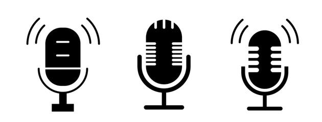 microphone on white
