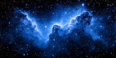 Obraz premium A Breathtaking View of a Colorful Nebula Illuminating the Night Sky with Stars and Galaxies