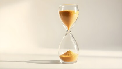 Golden Hourglass Symbolizing Longevity
