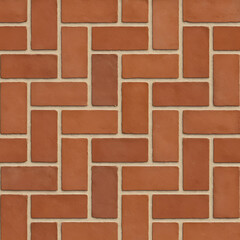 Obraz premium Seamless Rectangular Brick Tile Texture | Modern Masonry Floor Pattern