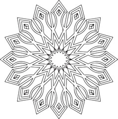 Islamic Sacred Mandala Geometry – Ornamental Arabesque Design
