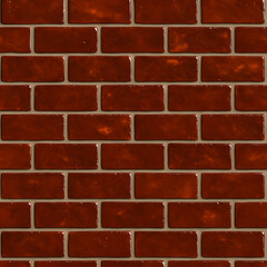 Obraz premium Seamless Rust Red Brick Wall Texture | Classic Industrial Background