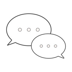 チャットや会話を表す吹き出しマークのイラスト