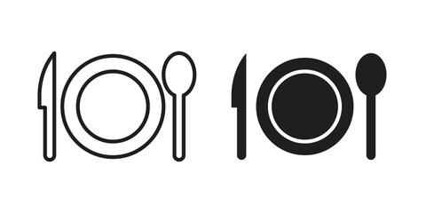 Eatery icon vector sign symbol