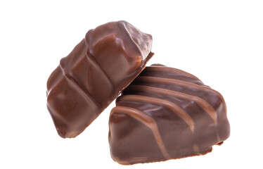 chocolate candies isolated
