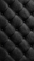 Obraz premium Luxurious Black Tufted Leather Texture