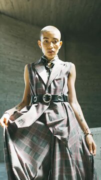 Fashion girl glamorous style