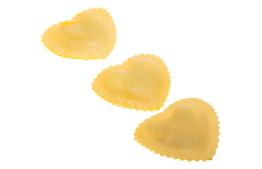 Italian ravioli isolated