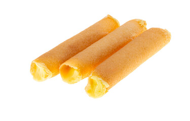 Custard tubes isolated
