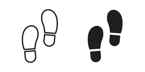 Footprint icon vector sign symbol