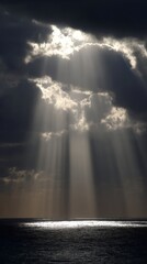 Heavenly Light Descending on Shimmering Sea