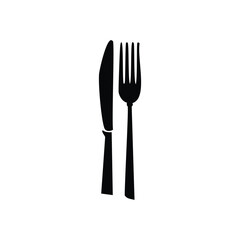 Knife And Fork Silhouette For Dining cutlery utensil