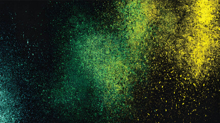 A vibrant abstract background featuring splashes of green, yellow, and black colors, creating a dynamic and energetic visual effect
