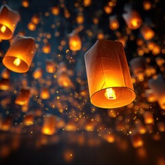 Magical Sky Lanterns Festival Night