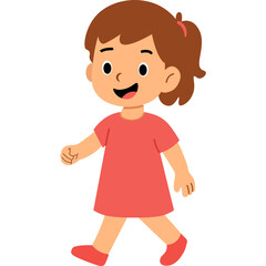 Obraz premium Little Girl Character