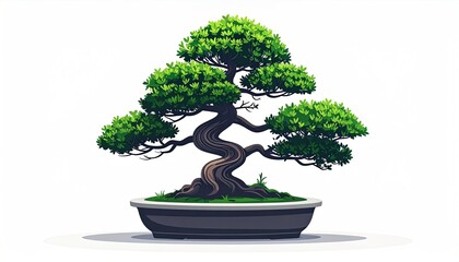 Cartoon Tree Growing Books Illustration Education Concept Vector