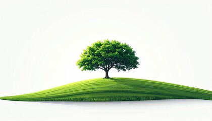 Cartoon Tree Illustration Shedding Fall Leaves with Orange and Red Tones on White Background