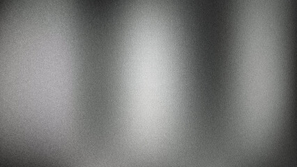Silver metallic grain texture background with soft vertical light bands and rough speckled noise, gray industrial sandpaper surface abstract wallpaper for modern design