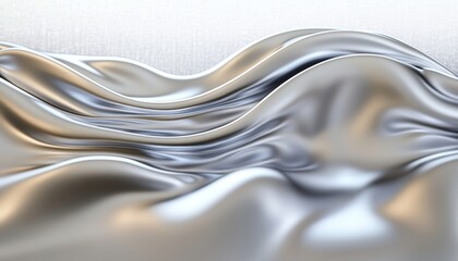 Liquid Silver Surge Metallic Waves Cascade with Futuristic Elegance and Modern Reflections in Style