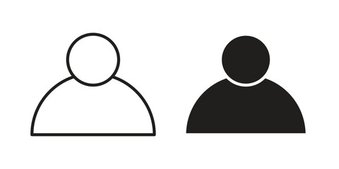 Individual icon vector sign symbol