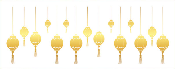 Hanging Diwali Diya PNG festival banner, indian hindu wedding elements vector marigold floral garland vector.