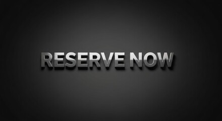 Obraz premium RESERVE NOW