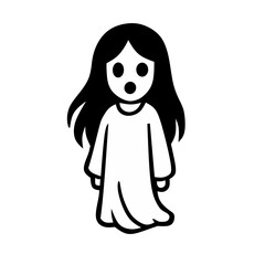 Halloween kuntilanak horror vector