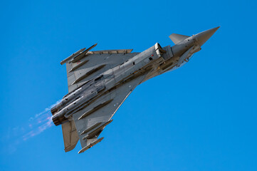 Eurofighter Typhoon is a European multinational twin-engine, supersonic, multirole fighter