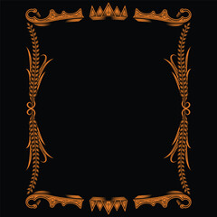 traditional frame for background decoration