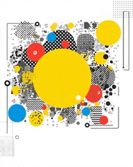 Obraz premium bold line underlining blank region, minimal editorial layout, copyspace