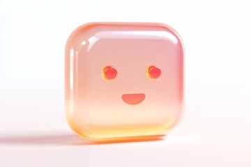 Modern ai chatbot icon with smile for digital communication design