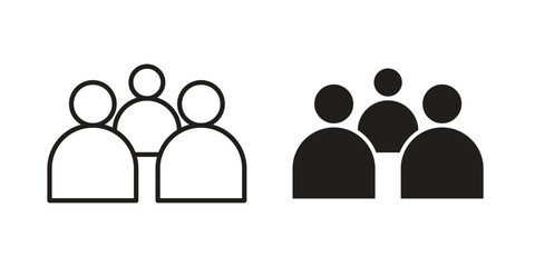 people icon vector sign symbol