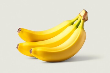 Illustrated angular portraits of a vibrant banana cluster against minimalistic background