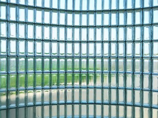 Curved Wall of Glass Blocks